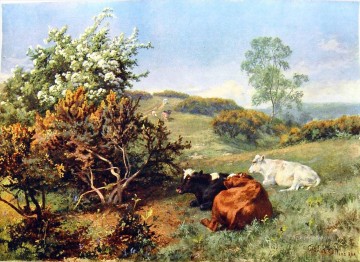 Charles Collins landscape with cattle Oil Paintings